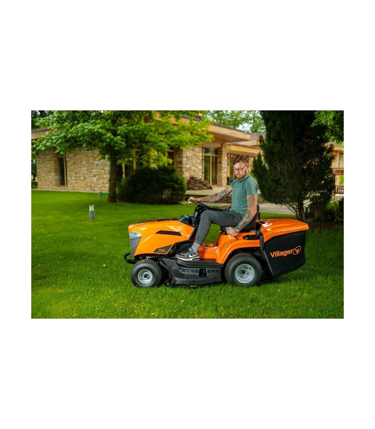 Villager VT 1025 HD Twin 586cc Zweizylinder-Benzin-Aufsitzmäher – 98 cm Schnittbreite – Hydrostatischer Antrieb