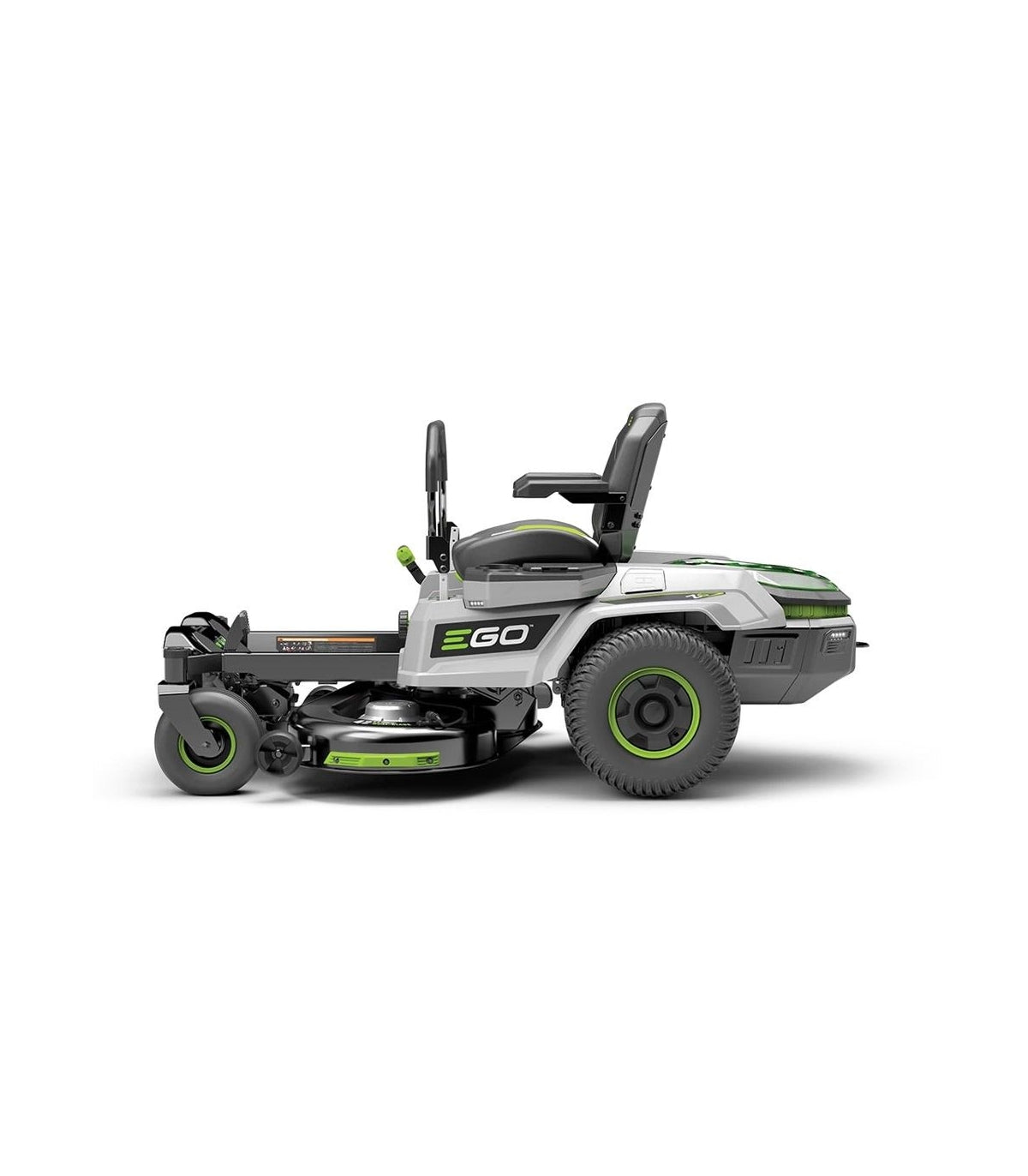 Aufsitzmäher-Komplettset mit Nullwendekreis, 107 cm Schnittbreite, inklusive 6 x 10-Ah-Akkus und 1600-W-Ladegerät, EGO ZT4201E