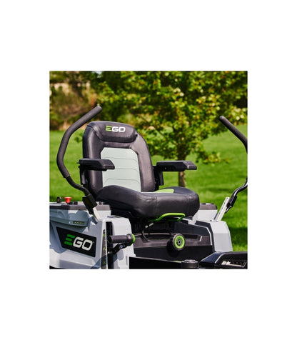 Aufsitzmäher-Komplettset mit Nullwendekreis, 107 cm Schnittbreite, inklusive 6 x 10-Ah-Akkus und 1600-W-Ladegerät, EGO ZT4201E
