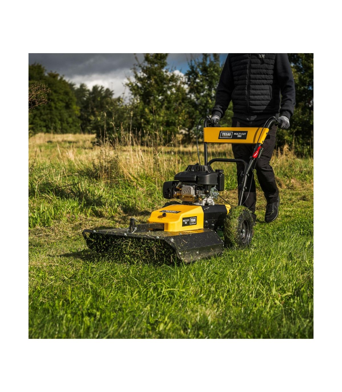 Professioneller 58-cm-Freischneider/Rasenmäher, 224-cm³-Motor, 2 Geschwindigkeiten – TEXAS Multi Cut 580TG