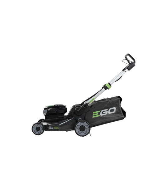 Egopower Akku-Rasenmäher mit Radantrieb, Stahldeck, 50 cm Schnittbreite, 5-Ah-Akku und Schnellladegerät inklusive, LM2021-SP